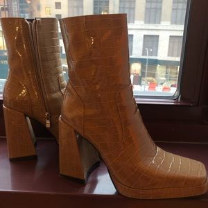 Nasty Gal crocodile boots ONLY WORE ONCE